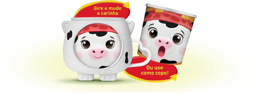 Caneca - Gire e mude a carinha ou use como copo